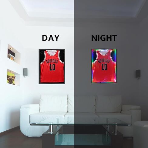 Grintus Jersey Frame Display Case Jersey Display Case Jersey Shadow Box مع 98٪ حماية من الأشعة فوق البنفسجية أكريليك وشماعة للبيسبول وكرة السلة وكرة القدم وكرة القدم والهوكي وقميص رياضي وظهر من الكتان الموحد in Kuwait