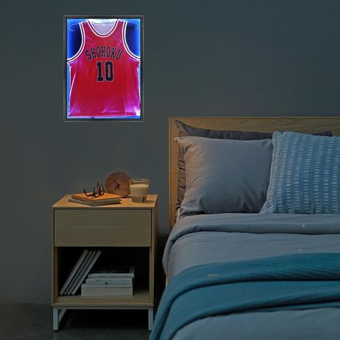 Grintus Jersey Frame Display Case Jersey Display Case Jersey Shadow Box مع 98٪ حماية من الأشعة فوق البنفسجية أكريليك وشماعة للبيسبول وكرة السلة وكرة القدم وكرة القدم والهوكي وقميص رياضي وظهر من الكتان الموحد in Kuwait