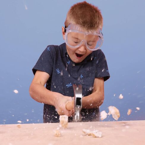 هابينست لعبة بريك اوبن يور اون جيودز (10 عبوات + 4 جيودز صغيرة اضافية) مجموعة علوم الجيولوجيا والصخور هدية للاطفال الاولاد والبنات من سن 8 سنوات فما فوق in Kuwait