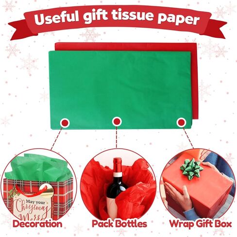 24 حزمة من أكياس هدايا عيد الميلاد بأحجام متنوعة: حقائب عيد الميلاد مع مناديل ورقية، أكياس هدايا كبيرة الحجم، أكياس تغليف هدايا قابلة لإعادة الاستخدام لحفلات أعياد الميلاد وحقائب هدايا العطلات، كبيرة الحجم ومتوسطة وصغيرة in Kuwait