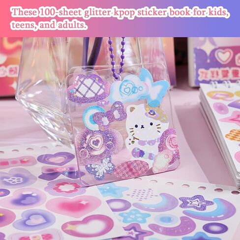 4600 قطعة من سجل القصاصات Kpop Photocards Toploader ملصقات الكورية ديكو ملصقات كتاب للفنون الحرفية بطاقات المعايدة سجل القصاصات ديكور المنزل DIY ملصقات ديكو 100 صفحة in Kuwait