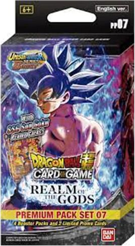 2022 Dragon Ball Super Unison Warrior Series 7 Realm of The Gods: Premium Pack Set [PP07] - 4 Booster Packs in Saudi Arabia