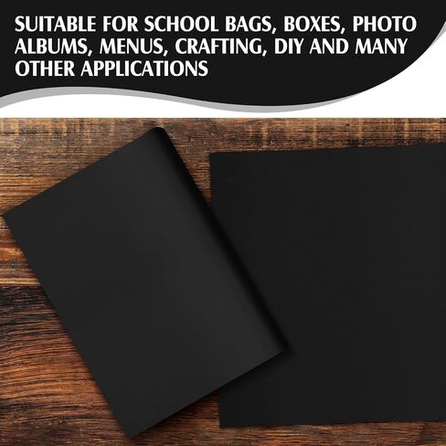 Preboun 2 Rolls 40 x 16 Inch Book Cloth for Book Binding Fabric Surface and Paper Backed Bookcover Lasting Strong Archival Bookbinding Supplies for Covering Books Album Scrapbooking Crafts DIY, Black in Saudi Arabia