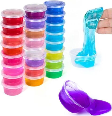 XINGLIAN 100 قطعة من الحاويات البلاستيكية الصغيرة الشفافة بوزن 2 أونصة مع أغطية لتخزين الكرات الإسفنجية للاستعمال مرة واحدة، حاويات مانعة للتسرب مع أغطية لصناعة الحرف اليدوية in Kuwait