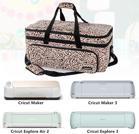 حقيبة حمل مزدوجة الطبقات من BAGSPRITE متوافقة مع Cricut Explore Air، Air 2، Maker and Maker 3، حقيبة Cricut مع جيوب حصيرة وتخزين ملحقات Cricut (رمادي) in Kuwait