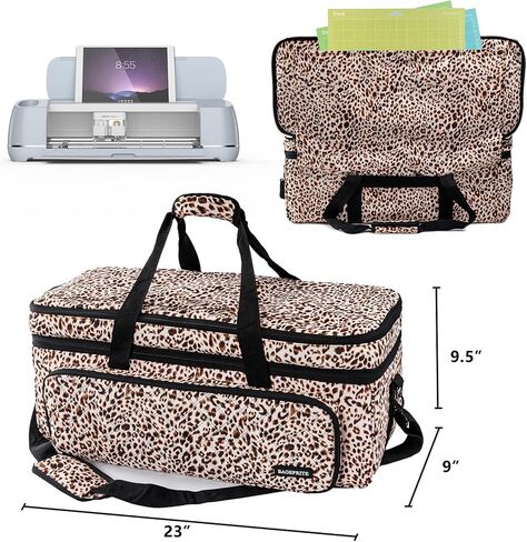 حقيبة حمل مزدوجة الطبقات من BAGSPRITE متوافقة مع Cricut Explore Air، Air 2، Maker and Maker 3، حقيبة Cricut مع جيوب حصيرة وتخزين ملحقات Cricut (رمادي) in Kuwait