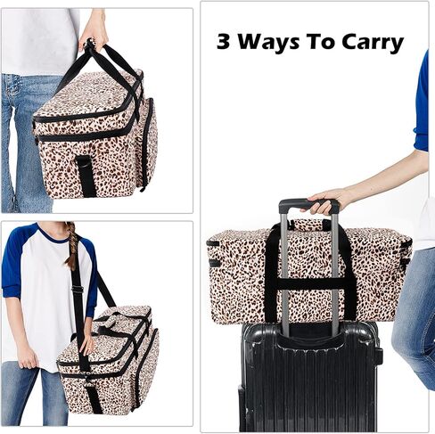 حقيبة حمل مزدوجة الطبقات من BAGSPRITE متوافقة مع Cricut Explore Air، Air 2، Maker and Maker 3، حقيبة Cricut مع جيوب حصيرة وتخزين ملحقات Cricut (رمادي) in Kuwait