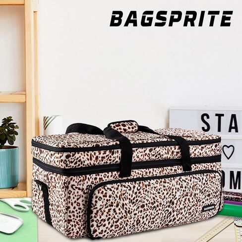 حقيبة حمل مزدوجة الطبقات من BAGSPRITE متوافقة مع Cricut Explore Air، Air 2، Maker and Maker 3، حقيبة Cricut مع جيوب حصيرة وتخزين ملحقات Cricut (رمادي) in Kuwait