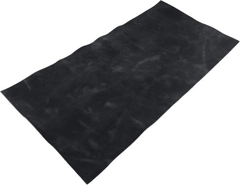 مستودع مستلزمات الحرف اليدوية الجلدية، مستطيل جلدي (12 × 24 بوصة) من الجلد المحبب بالكامل - ورشة عمل الهوايات، مشروع الخياطة والأعمال اليدوية - قوي وخفيف الوزن (سُمك 1.8 مم، أسود فحمي) in Kuwait