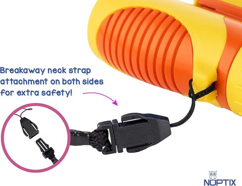 مناظير للاطفال - مناظير حقيقية للاطفال البنات والاولاد باللون الاصفر والبرتقالي النابض بالحياة - للاعمار من 3 الى 14 سنة - تتضمن كتاب ملصقات مكون من 40 طائر مع اسماء in Kuwait