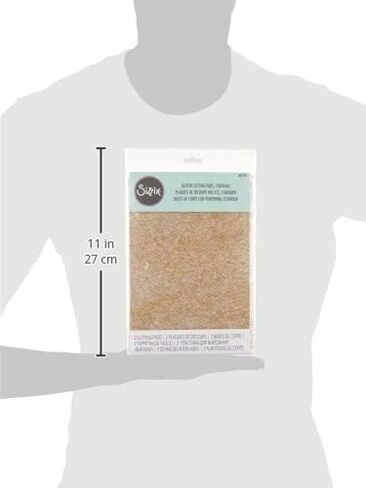 Sizzix SIZ662140 Cutting Pad Standard Clear Gold Glitter Gld in Saudi Arabia