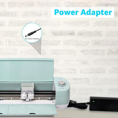 Power Cord for DC18V Charger Compatible with Cricut Cutting Machine Explore Air 2, Explore, Explore Air, Maker, Explore One,Expression, Expression 2, Create, Cake, Mini, Cake Mini, Original in Saudi Arabia