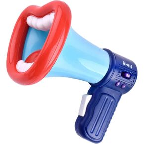 Voice Changer Amplifier Kids Voice Changer Toy Megaphone Function Toys Mini Electric Hand- held Speaker with Recording Microphone for Toddlers Childrens (Red) Loudspeaker