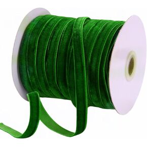 شريط مخملي بني عتيق بطول 50 ياردة من Abbaoww مقاس 3/8 بوصة لتغليف الهدايا وتزيين الزفاف مشروع DIY (بني)