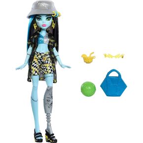 Monster High Scare-adise Island Clawdeen Wolf Doll with Swimsuit, Joggers & Beach Accessories Like Visor, Water Bottle, & Book