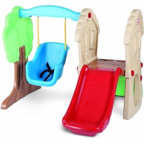 Little Tikes Hide & Seek Climber and Swing, Indoor Outdoor with Slide - Easy Set Up - Toddler Playset, 53.50''L x 52.00''W x 41.00''H in Saudi Arabia