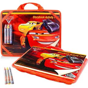مجموعة الأنشطة المكتبية للسيارات من متجر ديزني للأطفال مع جراب وكتاب تلوين وكتاب ملصقات وألعاب وأحجيات وأكثر من ذلك (عبوة كمبيوتر محمول للسفر in Kuwait