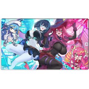 New Mlikemat Duel Playmat Evil Twins Ki-sikil & Lil-la TCG CCG Trading Card Game Mat Free Bag (ZD014-604)