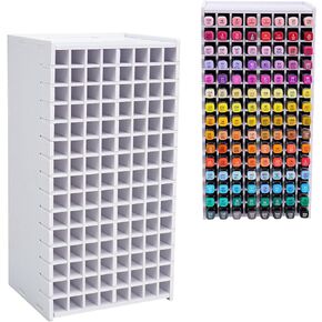 SANFURNEY Marker Pen Organizer Holder for 300 Markers, Craft Art Supply Storage Rack, Desktop Art Marker Pens Colored Pencils Holder Storage Case for Home Classroom Office