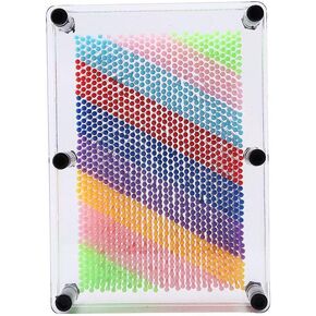 Pin Art Sculpture 3D Pin Art, Decoration Pin Art Toy, Pin Art Board, Plastic for Home Office(Transparent medium) in Kuwait