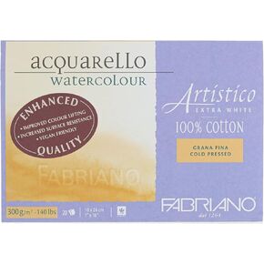 Fabriano Artistico Watercolor Block, 12 x 16, Extra White