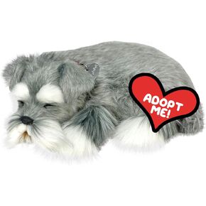 Original Petzzz Schnauzer, Realistic Lifelike Stuffed Interactive Pet Toy, Companion Pet Dog with 100% Handcrafted Synthetic Fur in Saudi Arabia
