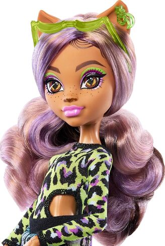 Monster High Scare-adise Island Clawdeen Wolf Doll with Swimsuit, Joggers & Beach Accessories Like Visor, Water Bottle, & Book in Kuwait