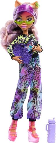 Monster High Scare-adise Island Clawdeen Wolf Doll with Swimsuit, Joggers & Beach Accessories Like Visor, Water Bottle, & Book in Kuwait
