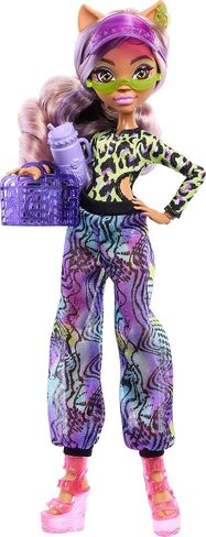 Monster High Scare-adise Island Clawdeen Wolf Doll with Swimsuit, Joggers & Beach Accessories Like Visor, Water Bottle, & Book in Kuwait