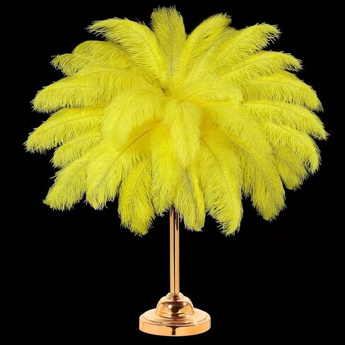 30 Pcs Large Natural Ostrich Feathers Bulk 16-18 Inch for Centerpieces for Wedding Party Centerpieces Home Decoration Flower Arrangement (Black) in Kuwait