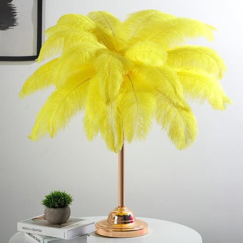 30 Pcs Large Natural Ostrich Feathers Bulk 16-18 Inch for Centerpieces for Wedding Party Centerpieces Home Decoration Flower Arrangement (Black) in Kuwait