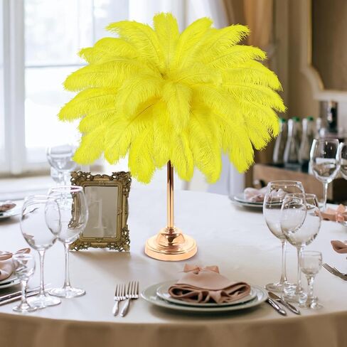 30 Pcs Large Natural Ostrich Feathers Bulk 16-18 Inch for Centerpieces for Wedding Party Centerpieces Home Decoration Flower Arrangement (Black) in Kuwait