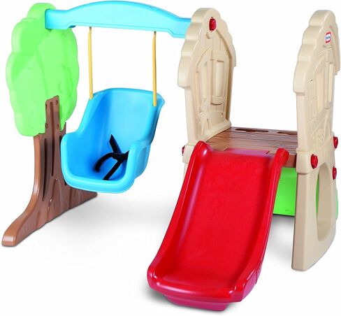 Little Tikes Hide & Seek Climber and Swing, Indoor Outdoor with Slide - Easy Set Up - Toddler Playset, 53.50''L x 52.00''W x 41.00''H in Saudi Arabia