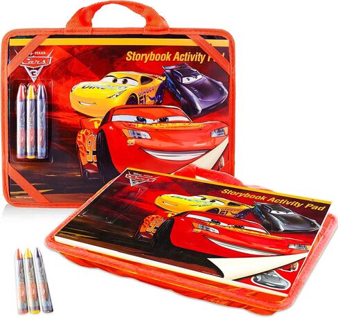 مجموعة الأنشطة المكتبية للسيارات من متجر ديزني للأطفال مع جراب وكتاب تلوين وكتاب ملصقات وألعاب وأحجيات وأكثر من ذلك (عبوة كمبيوتر محمول للسفر in Kuwait