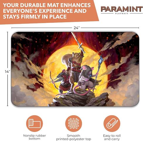 Paramint Quest (Stitched) - MTG Playmat by Clint Cearley - Compatible with Magic The Gathering Playmat - Play MTG, YuGiOh, TCG - Original Play Mat Art Designs & Accessories in Saudi Arabia