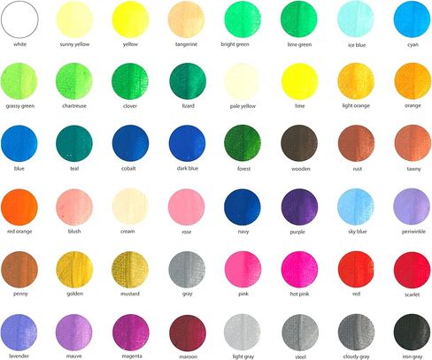 Happido Watercolor Gel Crayons, 48 Piece Set - Smooth Writing and Easy Watercolor Effects, Great for Drawing, Coloring, Painting, and More, Comes with Brush and Carrying and Storage Case in Kuwait