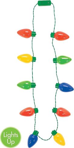 قلادات لمبة مضيئة ضخمة احتفالية - 30 بوصة (قطعة واحدة) - إكسسوارات حفلات LED لافتة للنظر للعطلات والمناسبات والحفلات التنكرية in Kuwait