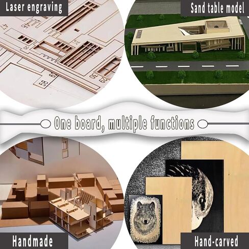 Unfinished Wood Pieces,30Pcs Basswood Sheets 12 x 8 Inch 1/16,Thin Plywood Wood Sheets for Crafts,Perfect for DIY Projects, Painting, Drawing, Laser, Wood Engraving, Wood Burning and CNC Cutting in Saudi Arabia