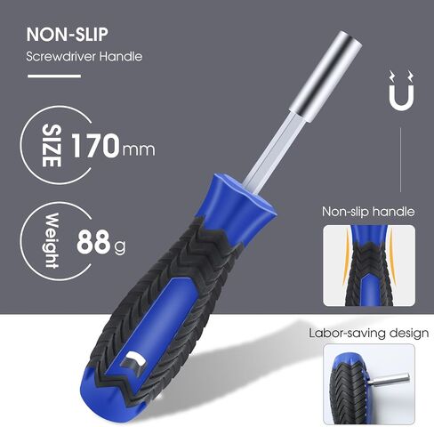 Screwdriver - Screwdriver Set 23-in-1 with 11Pcs Double End S2 Steel Precision Bit Set, Mini Phillips Torx Bits Ideal for Glasses Watch Phone and Electronics Repair in Kuwait