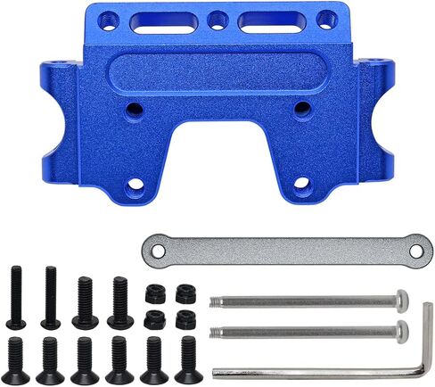 حاجز أمامي من الألومنيوم GTHELE وقضيب ربط لـ Traxxas 2WD 1/10 Slash, Stampede, Rustler, Nitro Slash-Replaces Part 2530 2532 (تيتانيوم) in Kuwait