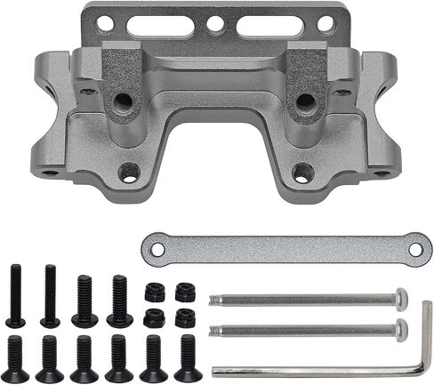 حاجز أمامي من الألومنيوم GTHELE وقضيب ربط لـ Traxxas 2WD 1/10 Slash, Stampede, Rustler, Nitro Slash-Replaces Part 2530 2532 (تيتانيوم) in Kuwait