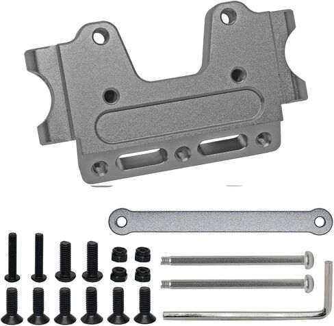 حاجز أمامي من الألومنيوم GTHELE وقضيب ربط لـ Traxxas 2WD 1/10 Slash, Stampede, Rustler, Nitro Slash-Replaces Part 2530 2532 (تيتانيوم) in Kuwait