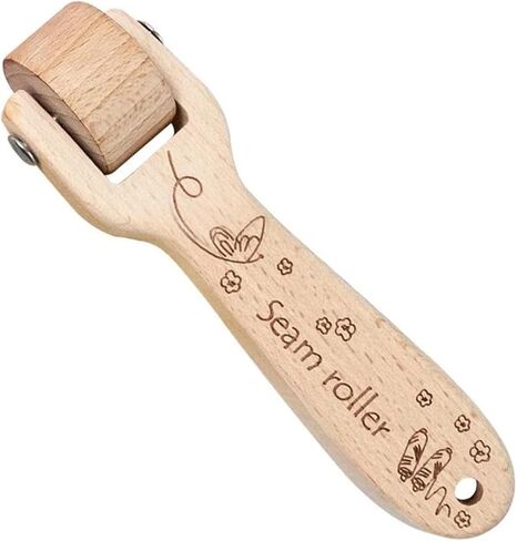 بكرة خياطة اللحف من KAIY، بكرة خياطة اللحف الخشبية، بكرة ورق الحائط مع مقبض سهل الإمساك لللحف والخياطة والطباعة والحبر وورق الحائط وديكور المنزل (قطعة واحدة) in Kuwait