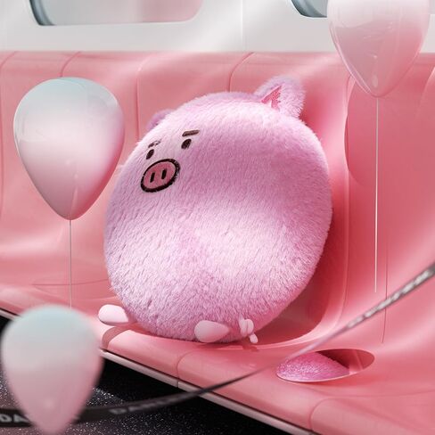 Darler® Pig Stuffed Animals Throw Pillow for Kids,10in Pink Cute Piggy Plush Toy,Kawaii Soft Plushies with Chubby Body,Cozy Doll,Birthday Christmas for Boys Girls in Kuwait