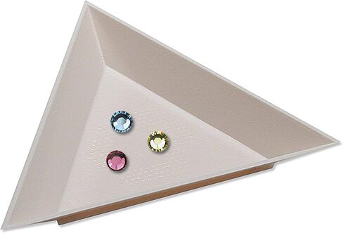 The Beadsmith Crystal FX Magical Tray, Plastic Sorting Tray, White Color, Organizer for Art, Beading, Nail Art, Rhinestones, gems, Diamond Paintings in Saudi Arabia