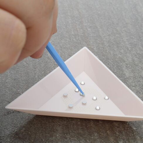 The Beadsmith Crystal FX Magical Tray, Plastic Sorting Tray, White Color, Organizer for Art, Beading, Nail Art, Rhinestones, gems, Diamond Paintings in Saudi Arabia