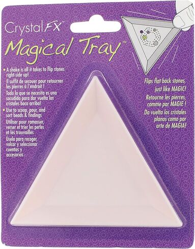 The Beadsmith Crystal FX Magical Tray, Plastic Sorting Tray, White Color, Organizer for Art, Beading, Nail Art, Rhinestones, gems, Diamond Paintings in Saudi Arabia