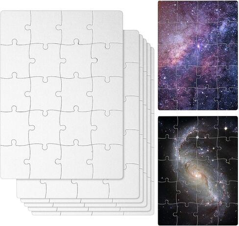 6 مجموعات من ألغاز الفراغات التسامي، ألغاز الصور المقطوعة البيضاء، ألغاز فارغة يمكنك صنعها بنفسك، ألغاز فارغة لنقل التسامي، حرف الطباعة بالضغط الحراري (نمط A5-20) in Kuwait