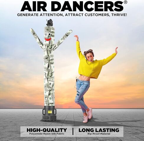 مجموعة أنبوب رجل قابل للنفخ من Look OurWay Air Dancers - بطول 7 أقدام يلوح أحمق قابل للنفخ مع منفاخ مقاوم للطقس - شخصية تحت عنوان - قرصان in Kuwait