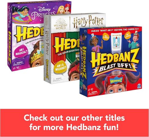 Spin Master Games Hedbanz, Quick Question Picture Guessing Family Game for Game Night Headbands Board Game, for Adults and Kids Ages 7 and up (Edition May Vary) in Kuwait